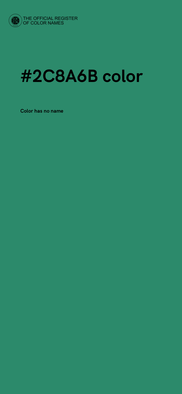 #2C8A6B color image