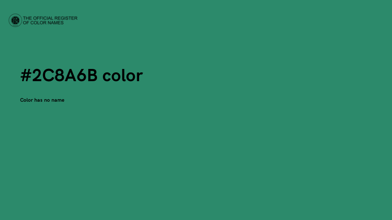#2C8A6B color image
