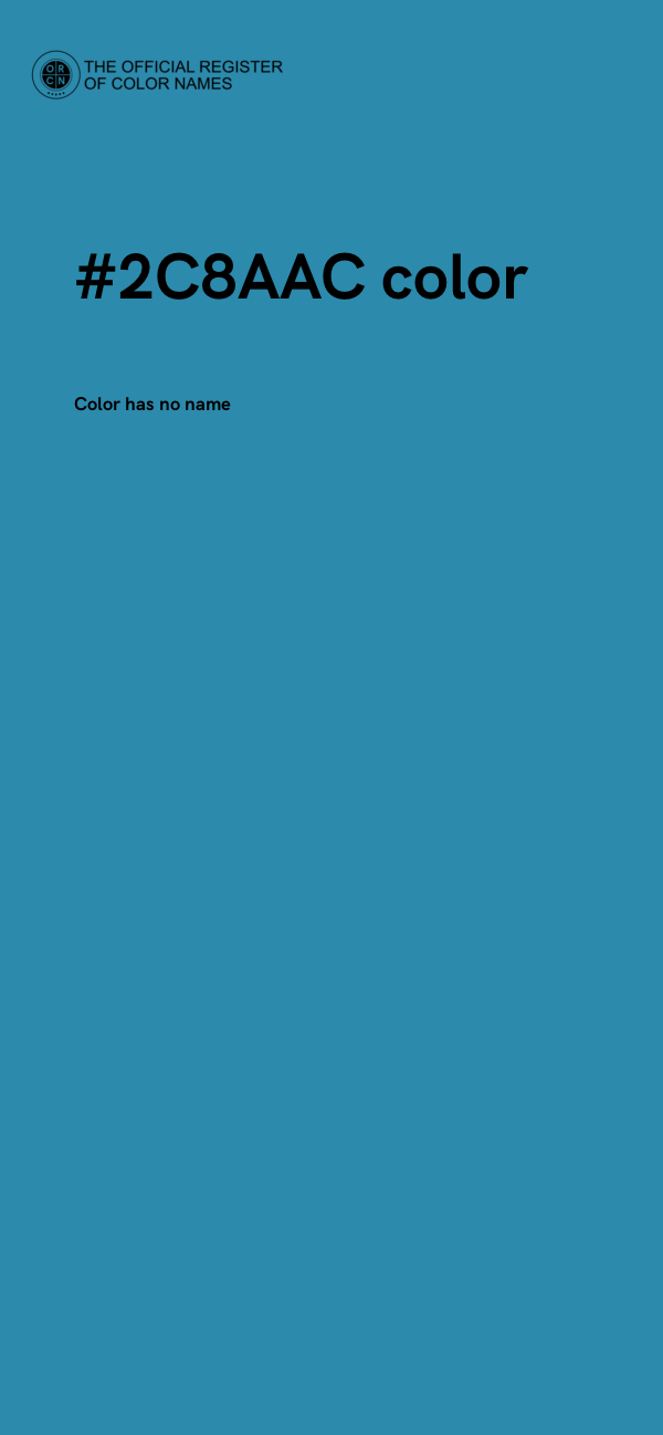 #2C8AAC color image