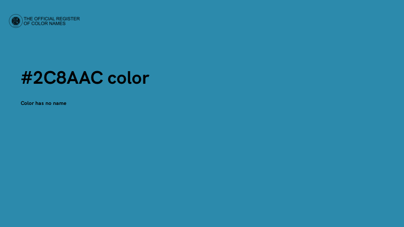 #2C8AAC color image