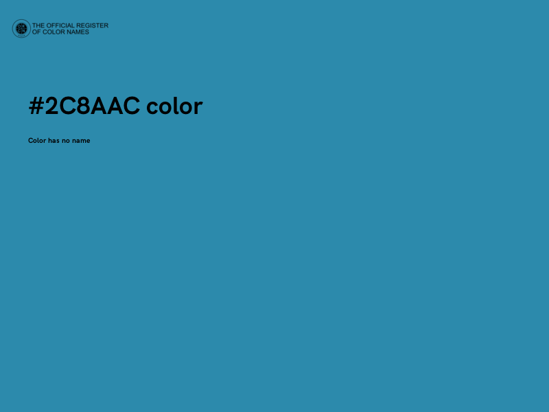 #2C8AAC color image