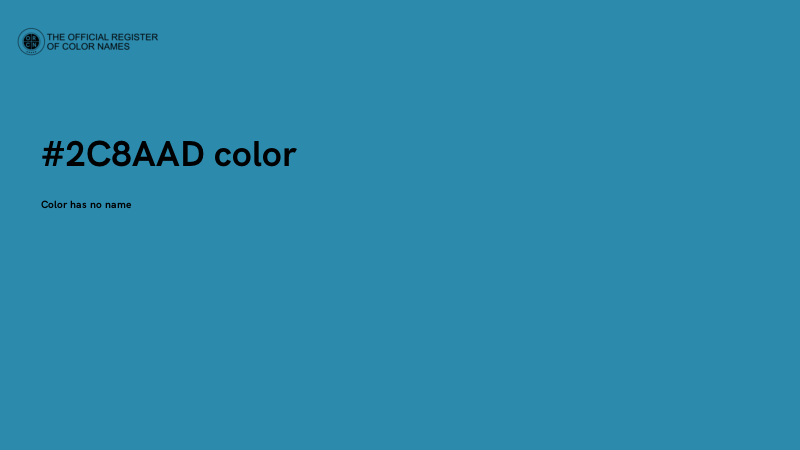 #2C8AAD color image