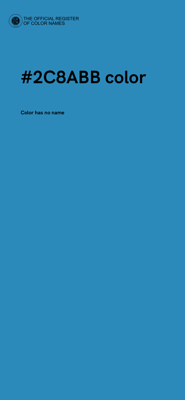 #2C8ABB color image