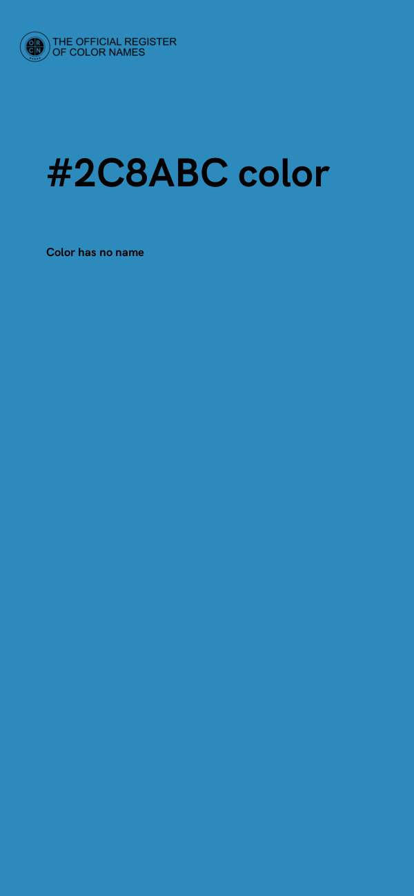 #2C8ABC color image