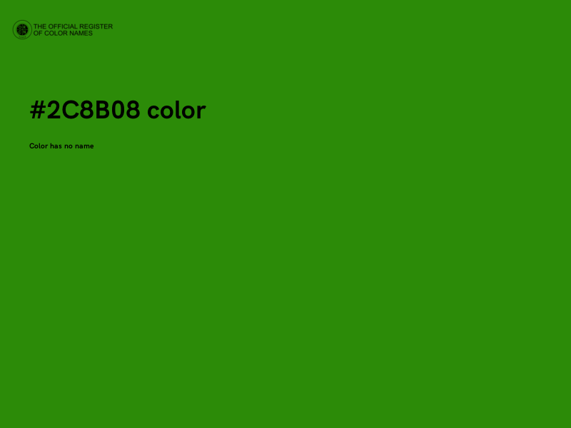 #2C8B08 color image
