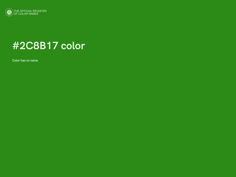 #2C8B17 color image