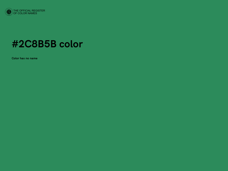 #2C8B5B color image