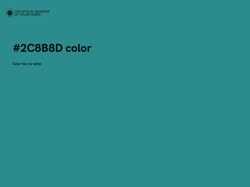 #2C8B8D color image