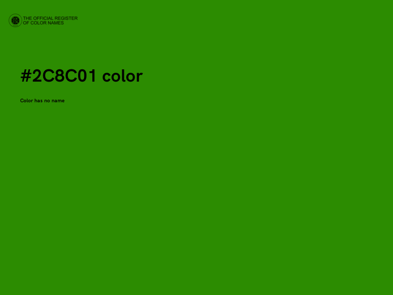 #2C8C01 color image