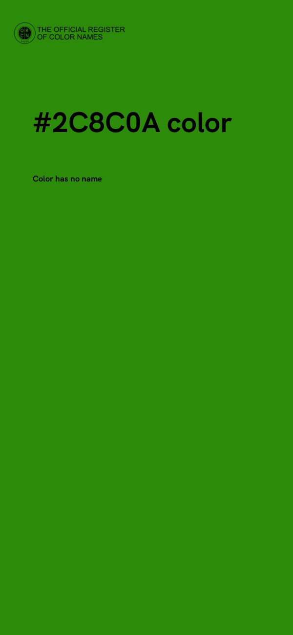 #2C8C0A color image