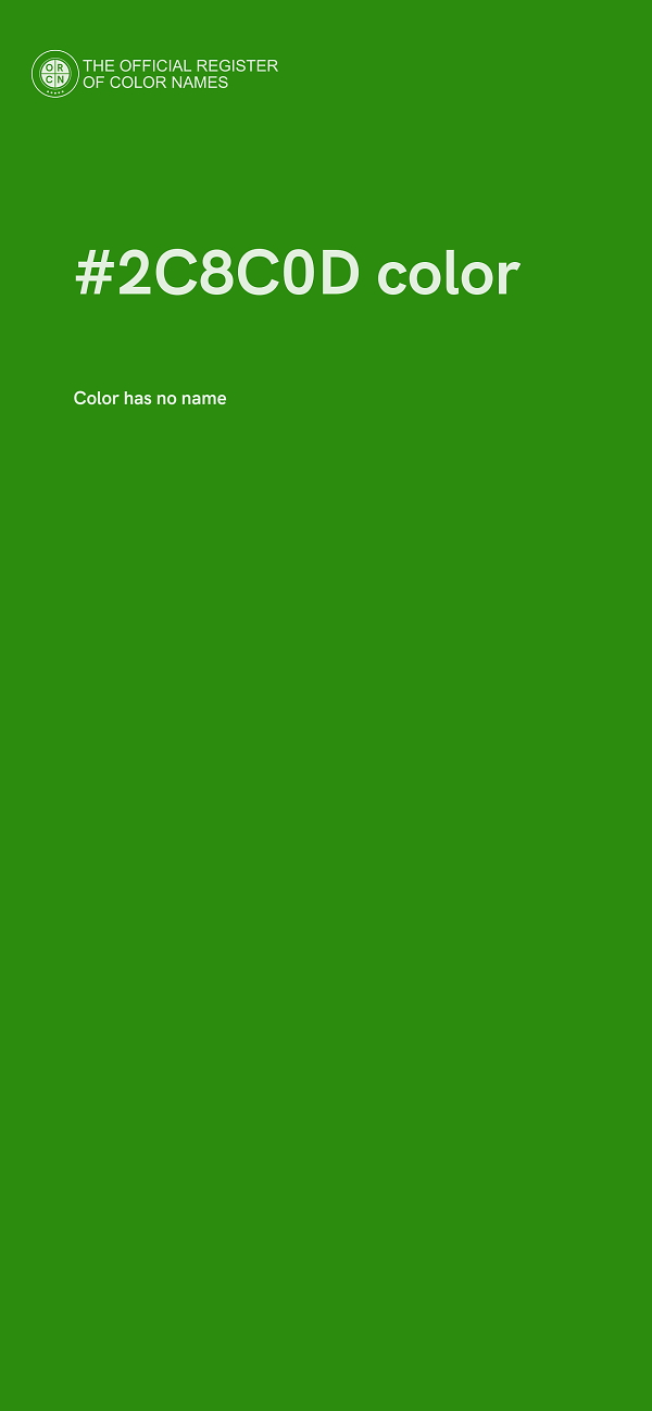 #2C8C0D color image