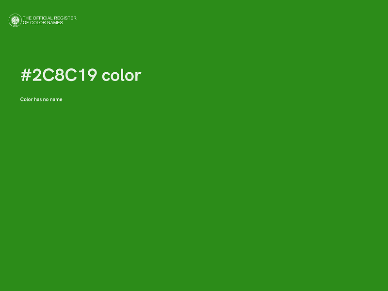 #2C8C19 color image