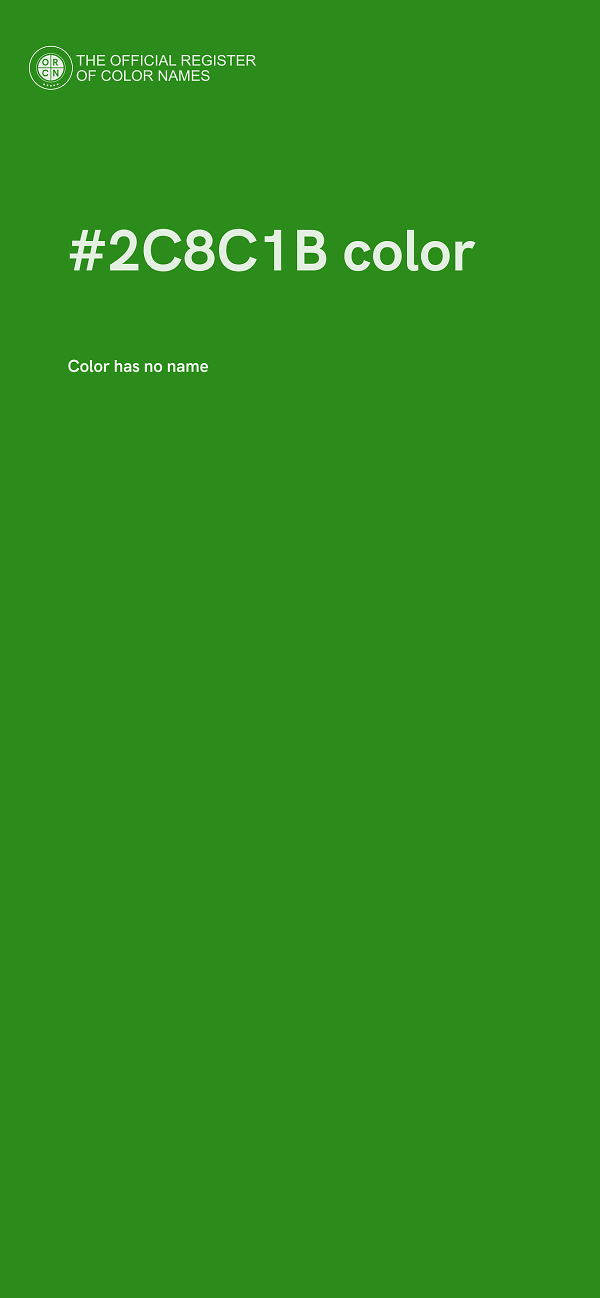#2C8C1B color image