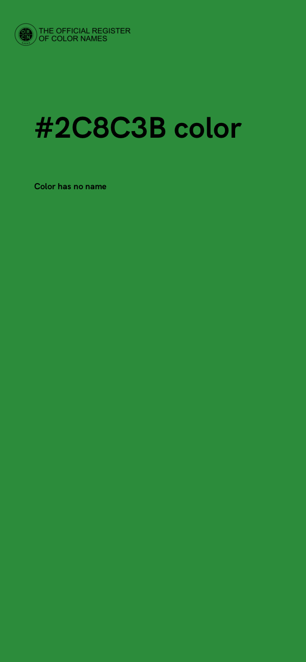 #2C8C3B color image