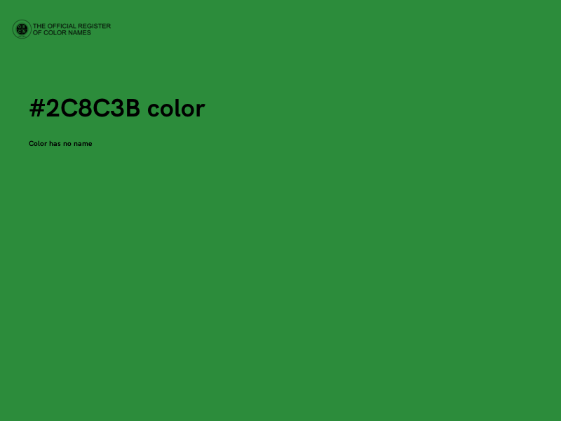#2C8C3B color image
