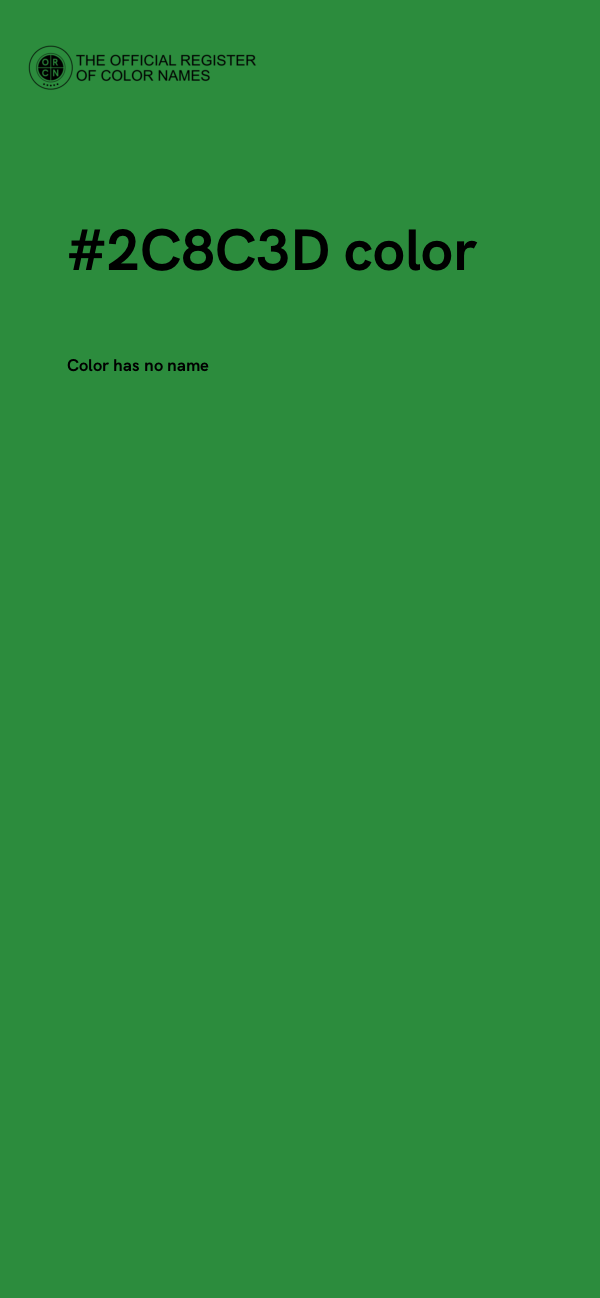 #2C8C3D color image