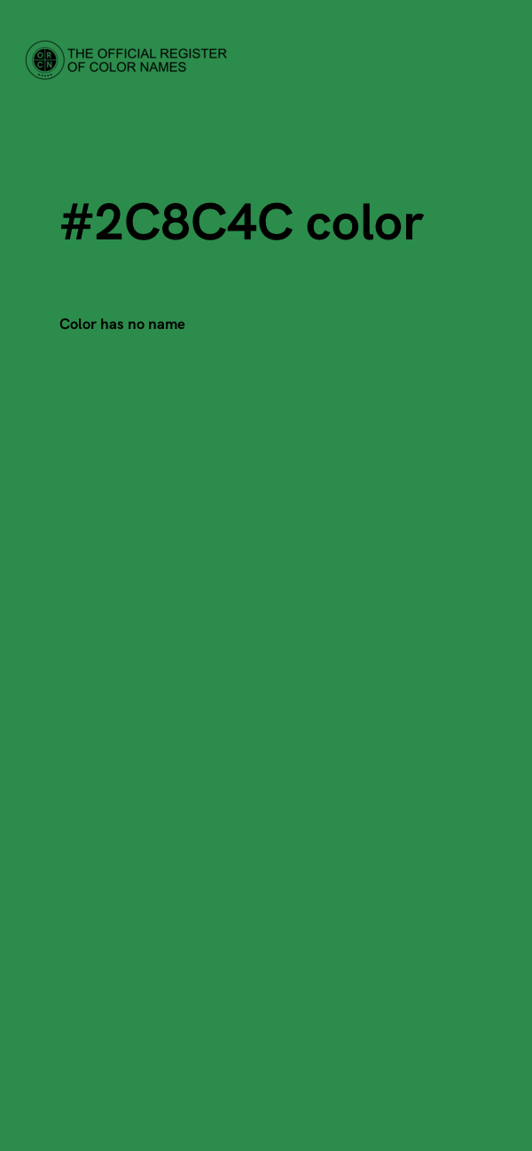 #2C8C4C color image