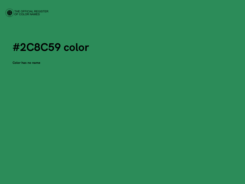 #2C8C59 color image