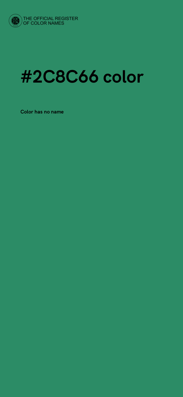 #2C8C66 color image