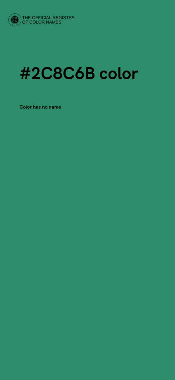 #2C8C6B color image