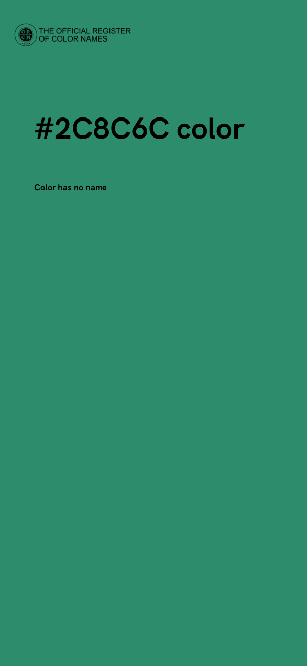 #2C8C6C color image