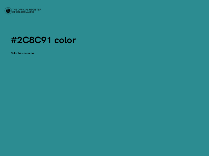 #2C8C91 color image