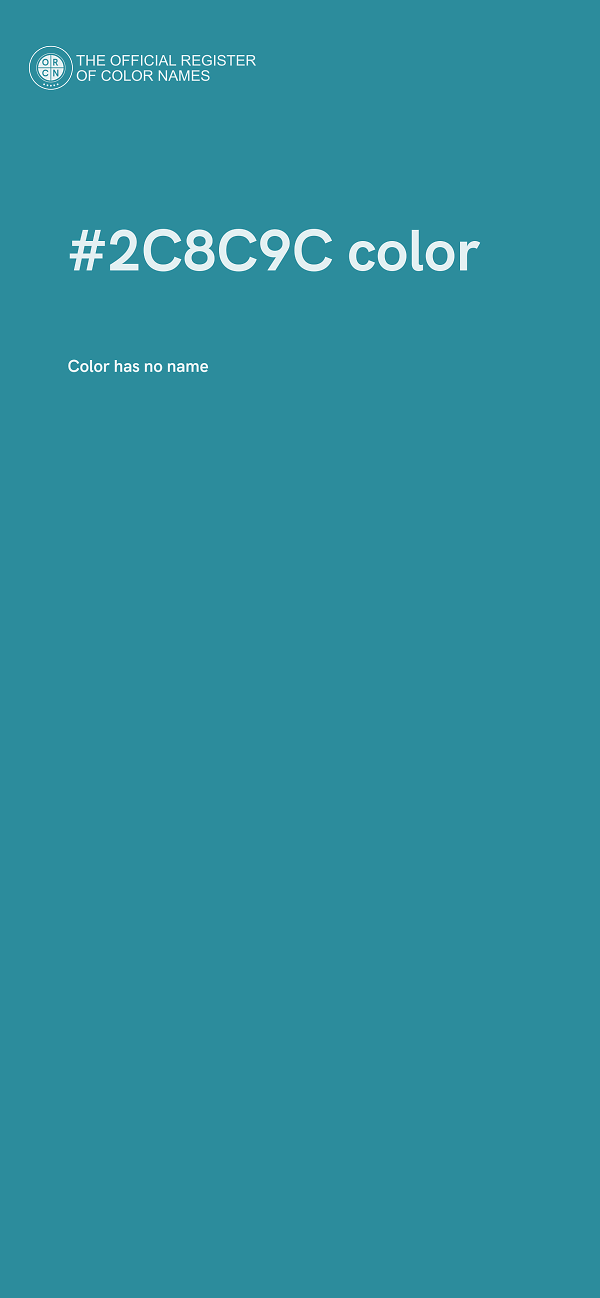#2C8C9C color image