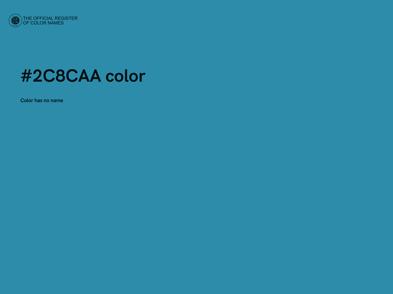 #2C8CAA color image