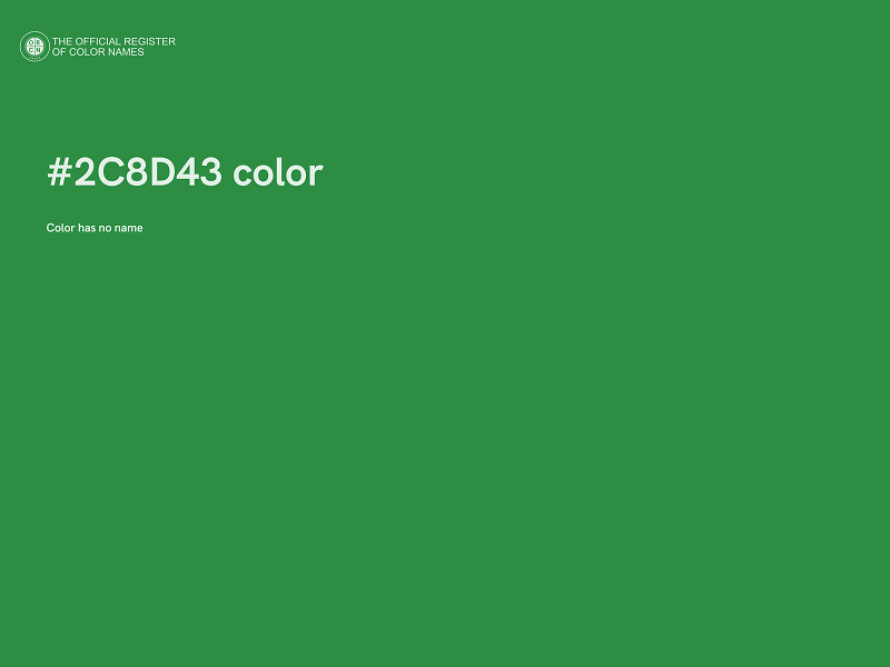 #2C8D43 color image
