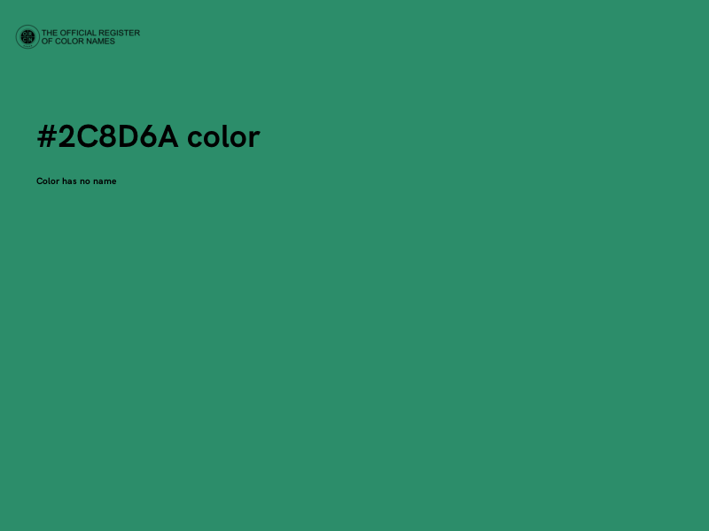 #2C8D6A color image