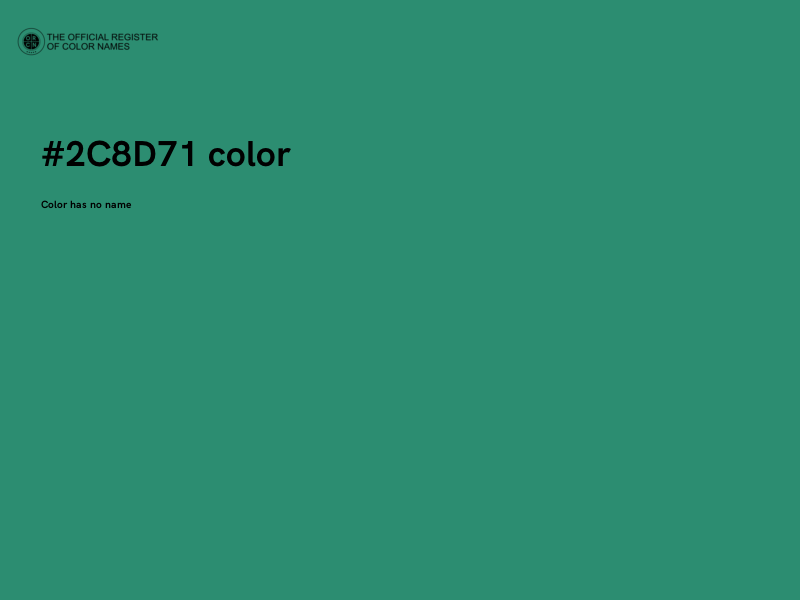 #2C8D71 color image