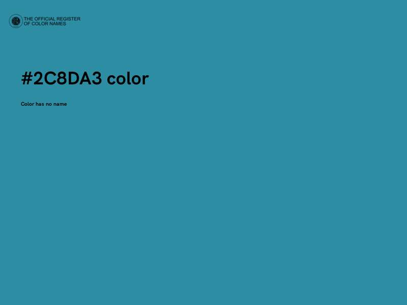 #2C8DA3 color image