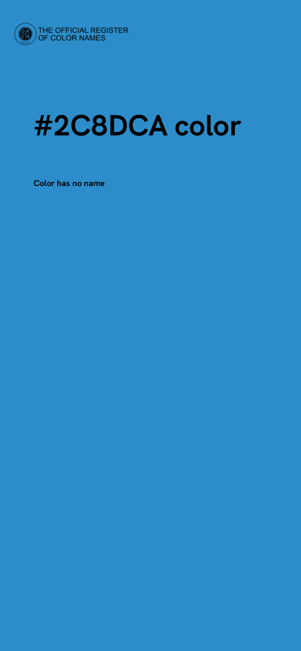 #2C8DCA color image