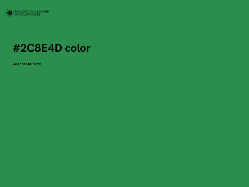 #2C8E4D color image