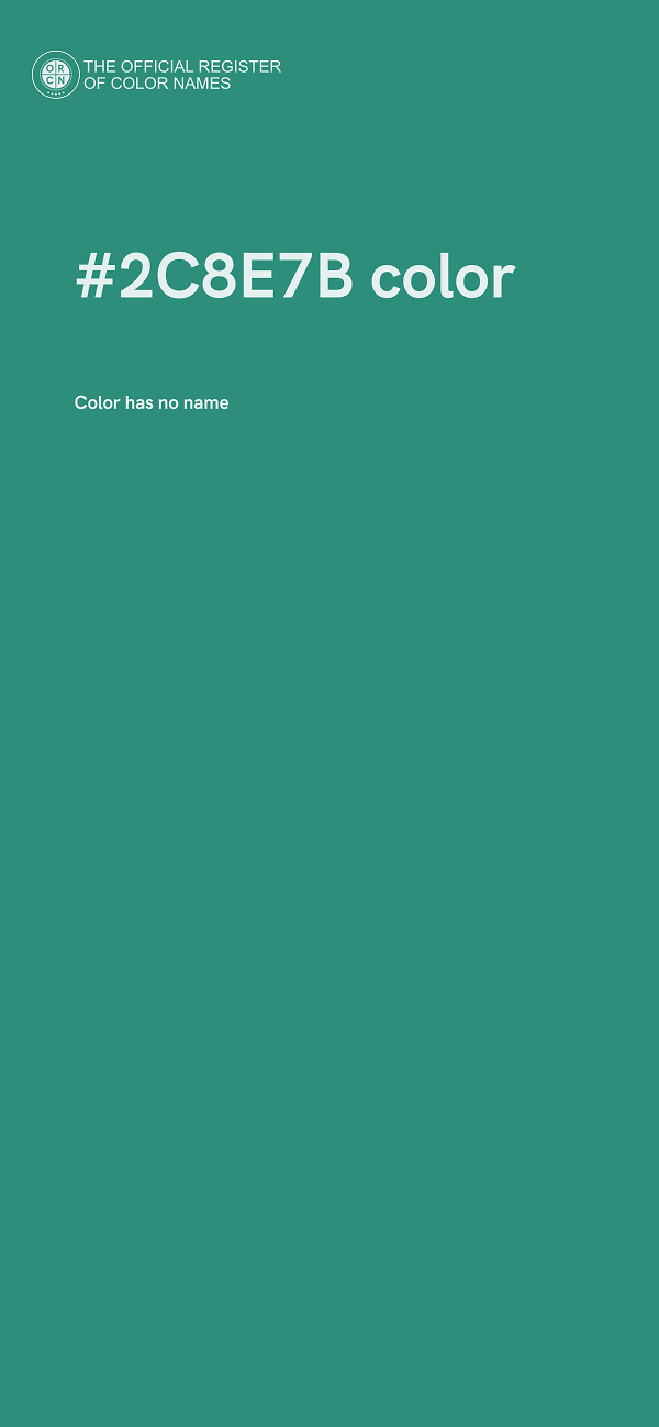 #2C8E7B color image