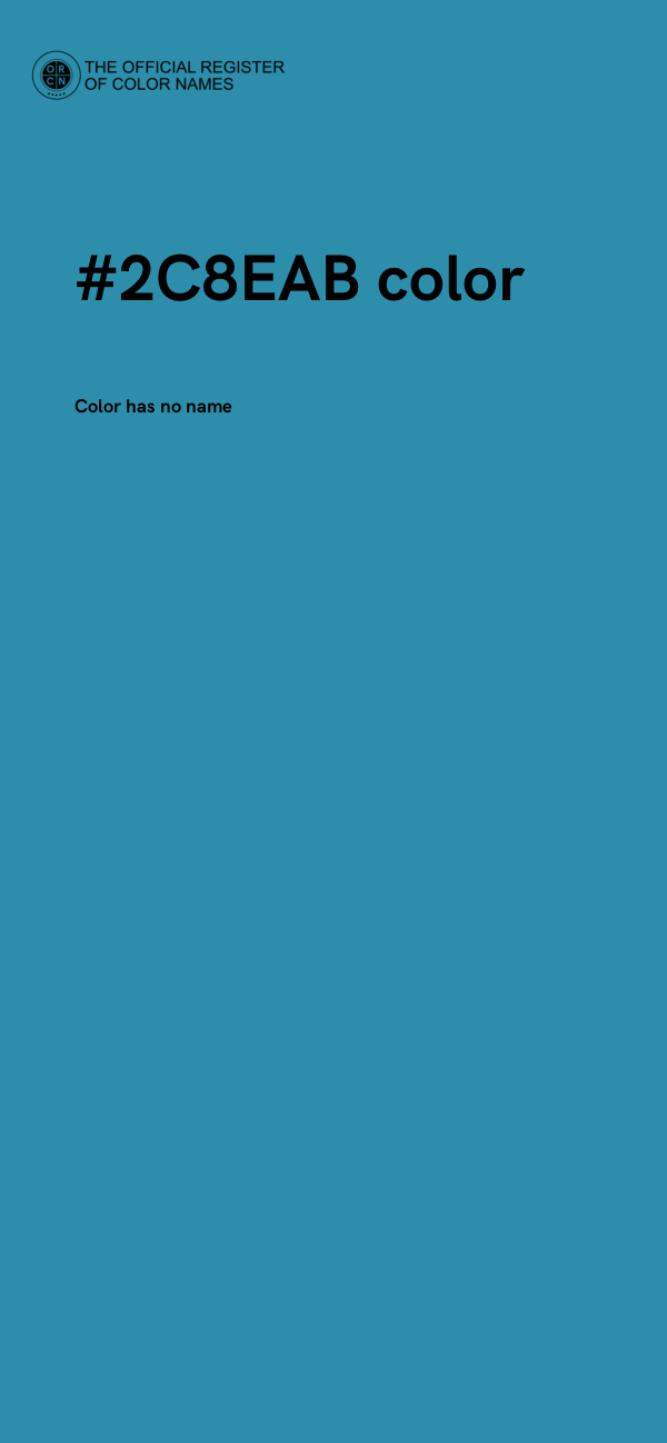 #2C8EAB color image
