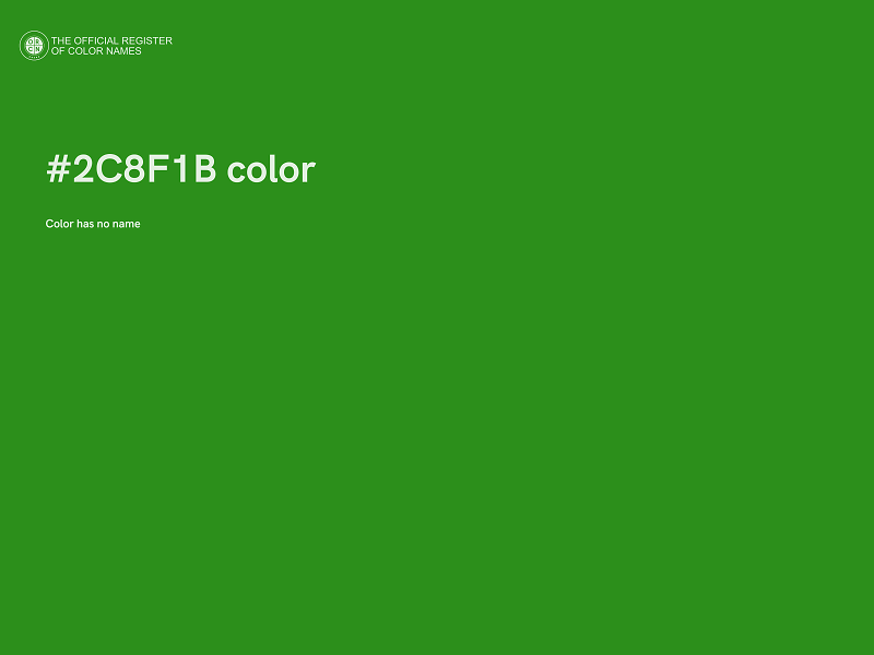 #2C8F1B color image