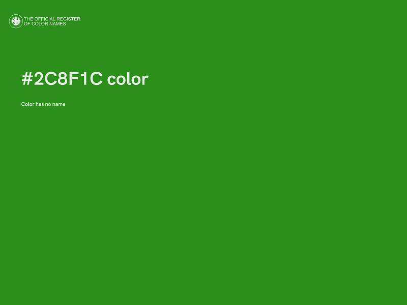 #2C8F1C color image