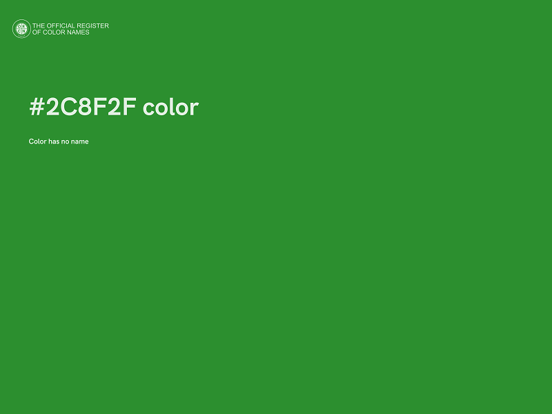 #2C8F2F color image