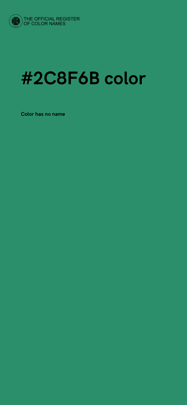 #2C8F6B color image