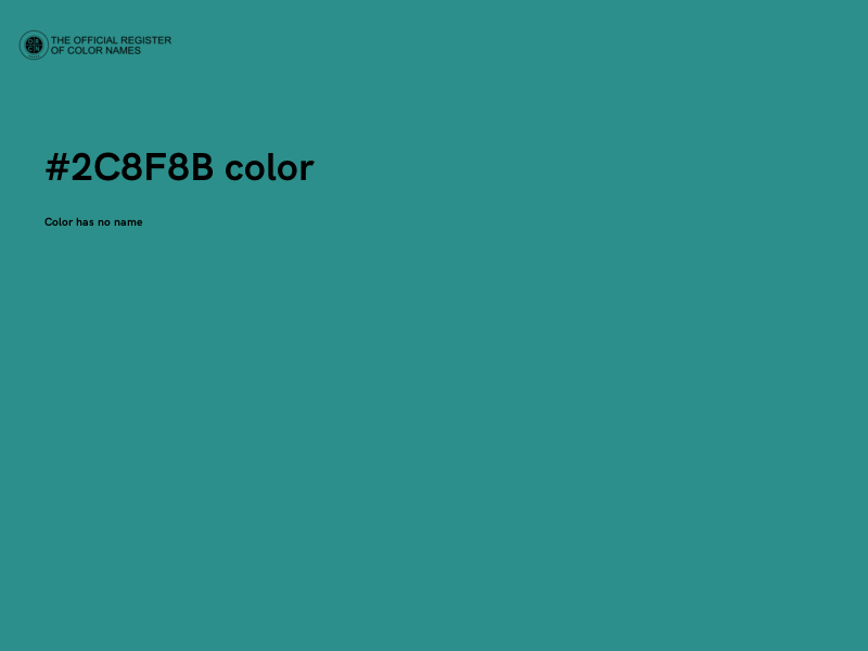 #2C8F8B color image
