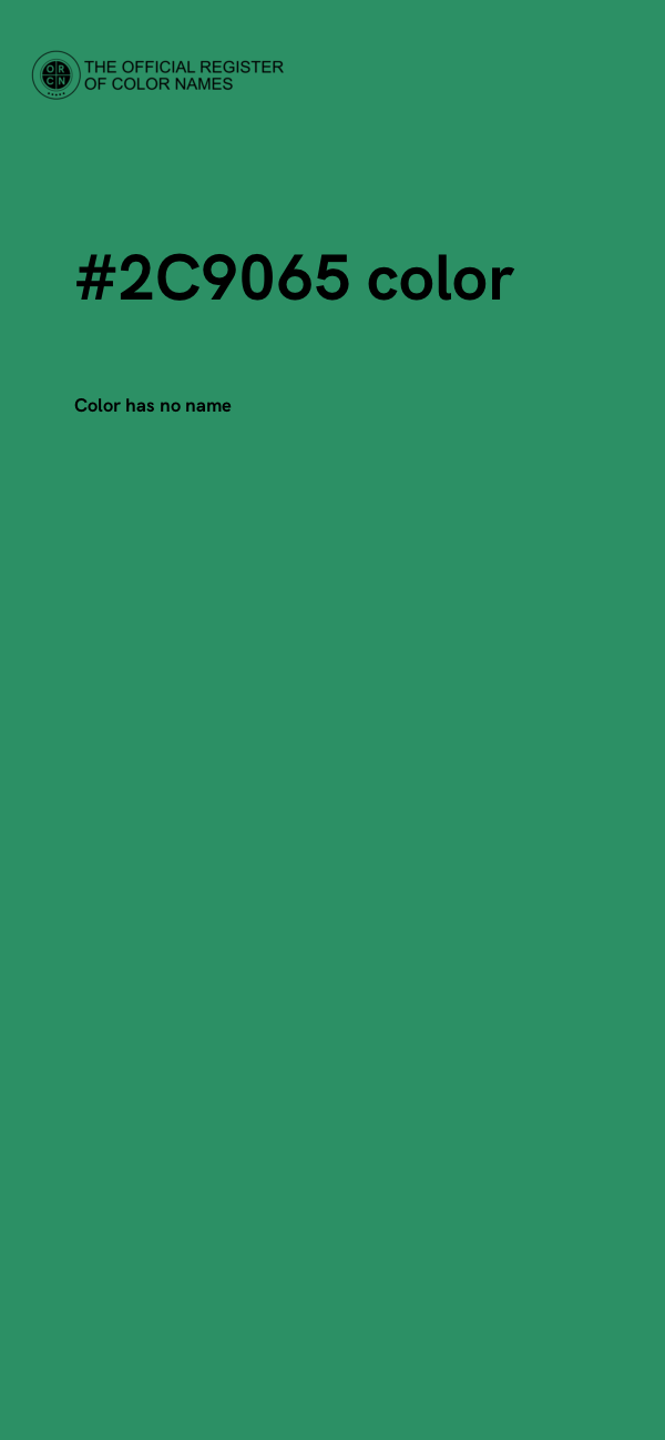 #2C9065 color image