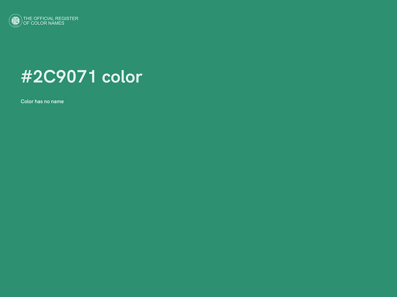 #2C9071 color image