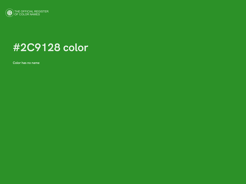 #2C9128 color image