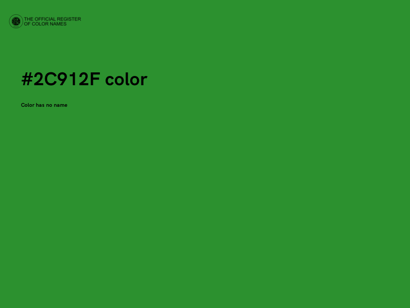 #2C912F color image