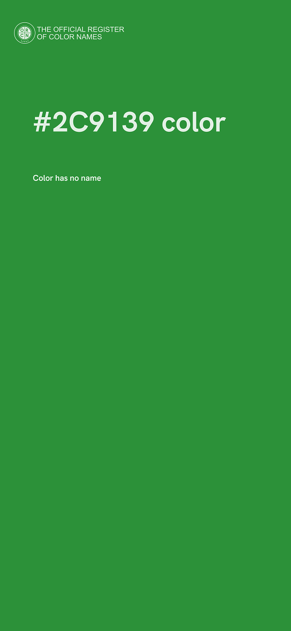 #2C9139 color image