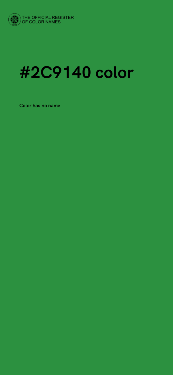 #2C9140 color image