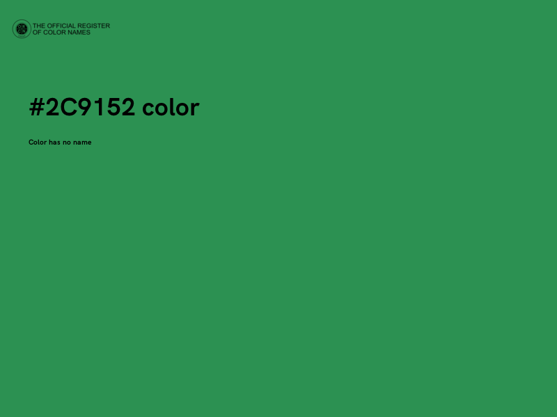 #2C9152 color image