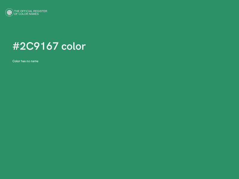 #2C9167 color image