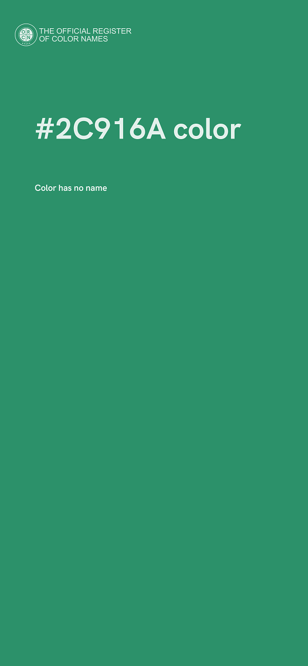 #2C916A color image